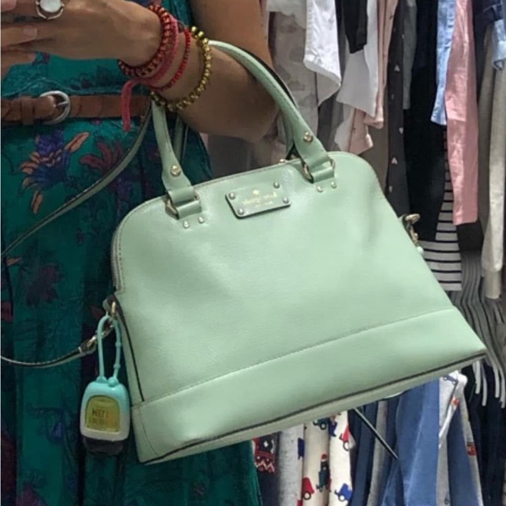 Sold - Kate Spade green mint Leather Handbag